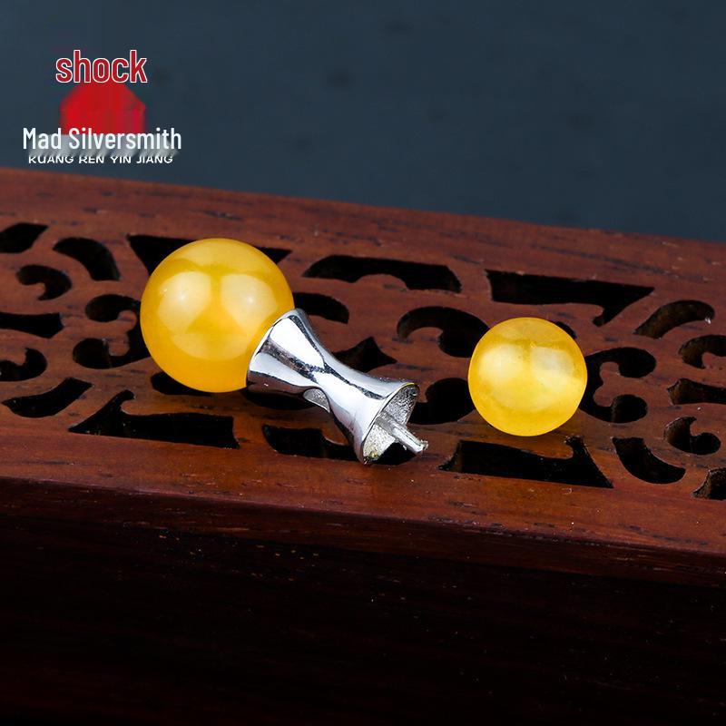 

DIY 925 Silver Plated Korean Style Pearl Pendant Setting 925 Silver