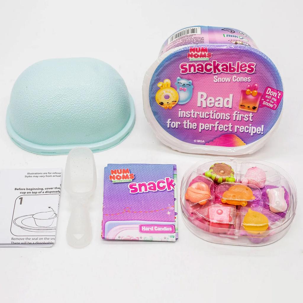 Snackables Snow Cones Magic Scented Surprise NumNoms Stir-fried Ice Cream Collection Num Nom Toy Kids Birthday Gifts