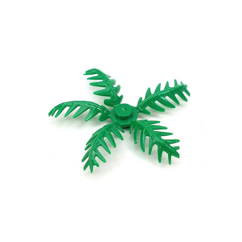 

MOC 10PCS Beach Shaped Palm Tree Building Blocks Rainforest Jungle Coconut Educational Particle Assemble DIY Toys Children Gifts
