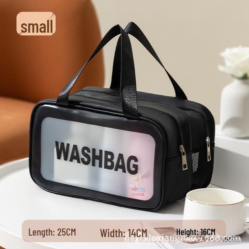 Luxury Double-Layer Women's Makeup Bag – Portable, Large Capacity, Waterproof Toiletry Case