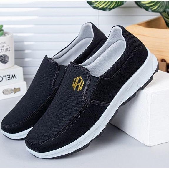 Cloth men's casual single shoes board shoes breathable soft sole work shoes canvas shoes