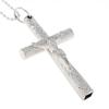 Durable Silver Cross Drum Key Necklace Jazz Drum Wrench for Drum Head Tuning