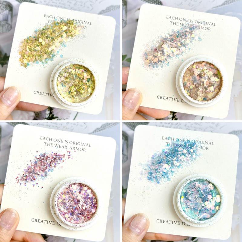 Fairy Eyes Nail Art Sequins - Net Red Gradient Glitter - Korean Large Sequins - Eye Makeup - Nail Art