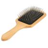 Simple Lady Female Wood Steel Needle Hairdressing Hair Care Healthy Scalp Massage Comb