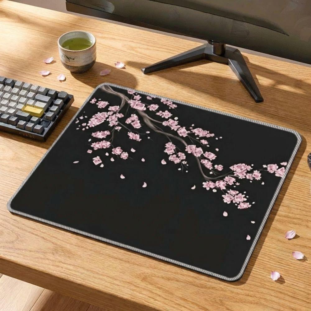 New Cherry Blossoms Gaming Mouse Pad Non-slip Japanese Style Computer Desk Mat Rubber Waterproof Office Mouse Pad Desktop Decor