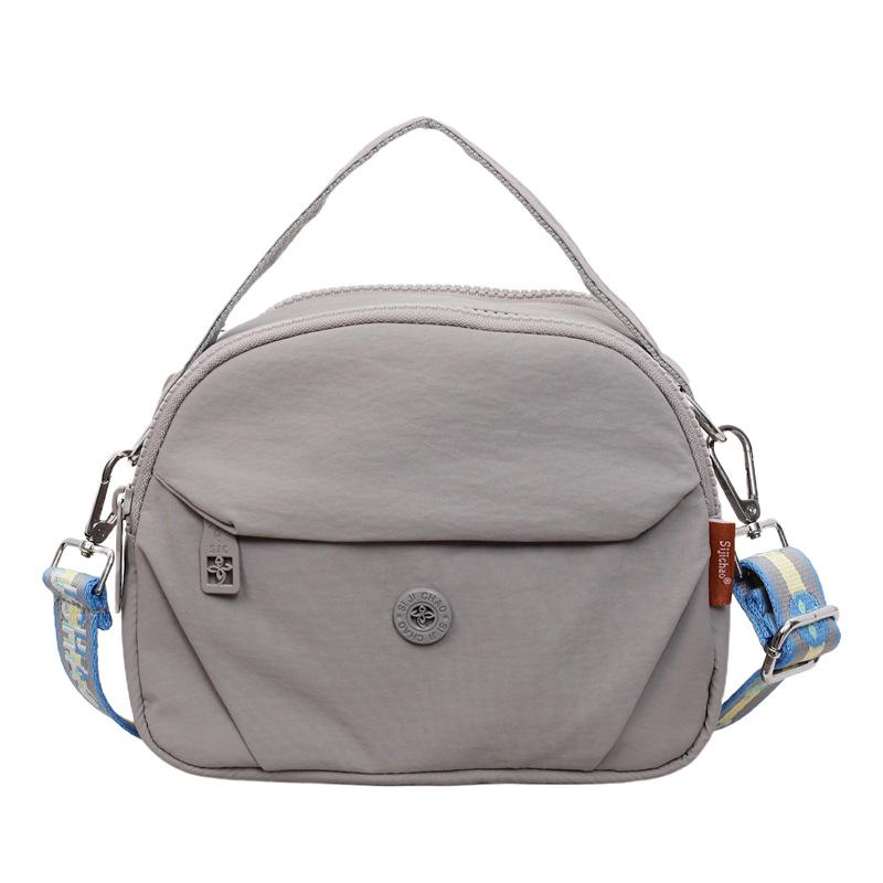 2026 Korean Style Macaron Shell Bag: Lightweight Nylon Crossbody for Women