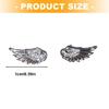 Alloy Wing Designs Ear Studs Lightweight Geometric Personality Earrings Jewelry Accessory For Fashion Outfits