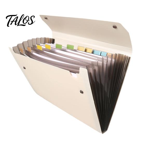 Wasserdichter Dokumenten-Organizer, erweiterbare Aktenmappe, Akkordeon mit 13 Fächern, tragbarer Belegpapier-Bürosortierer, Rechnungs-Organizer, A4-Größe