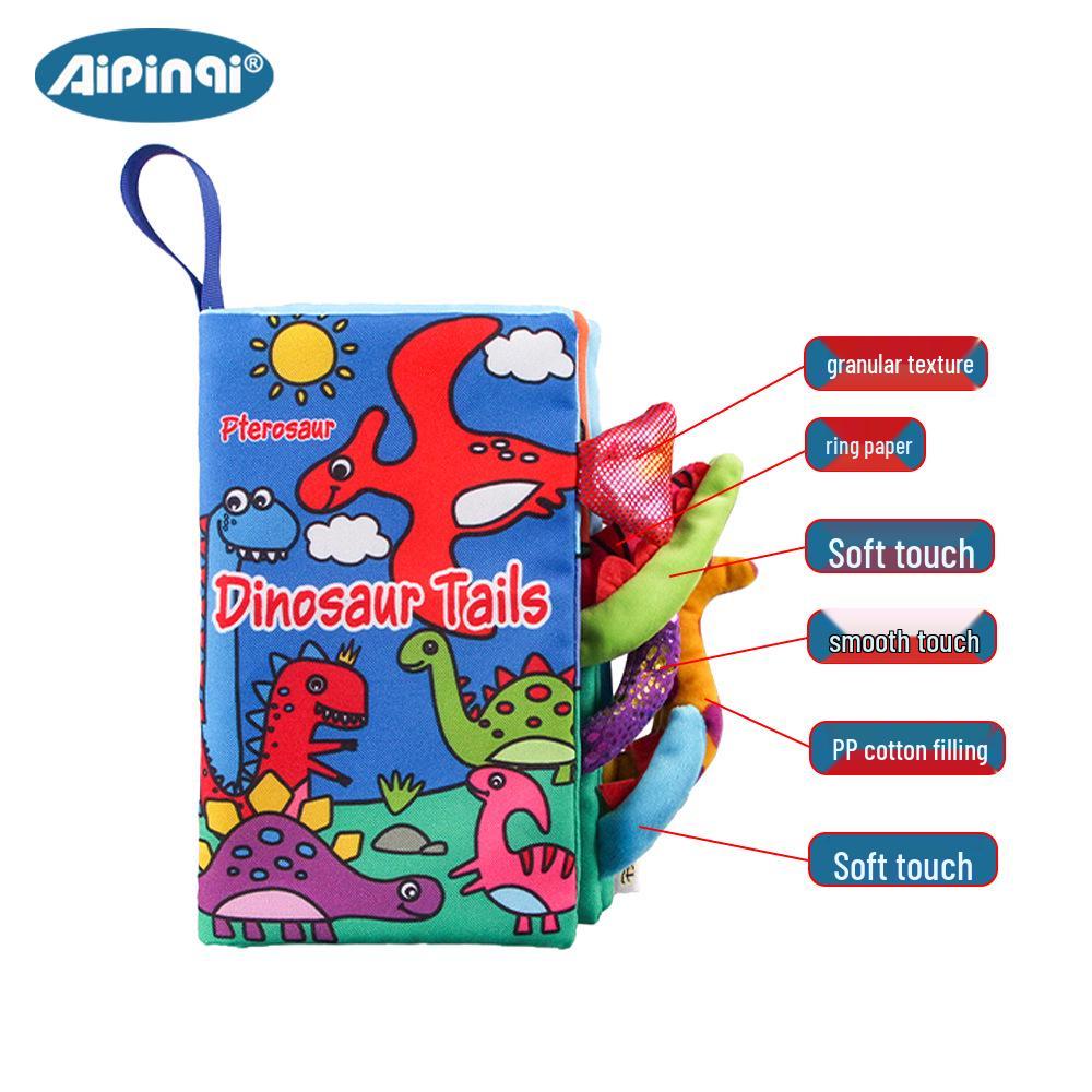 Aipinqi Tear-Resistant Baby Cloth Book: Tail, Crinkle Paper, and Quiet Book for Infant Early Education.
