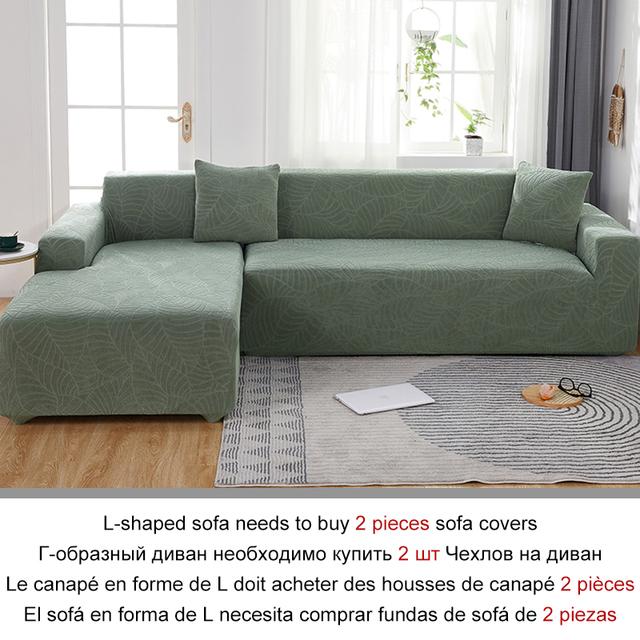 

Эластичный эластичный чехол для дивана, 1/2/3/4-местный чехол для дивана, чехлы для универсальных диванов, гостиной, секционный L-образный чехол Part B-B 145-185cm циан