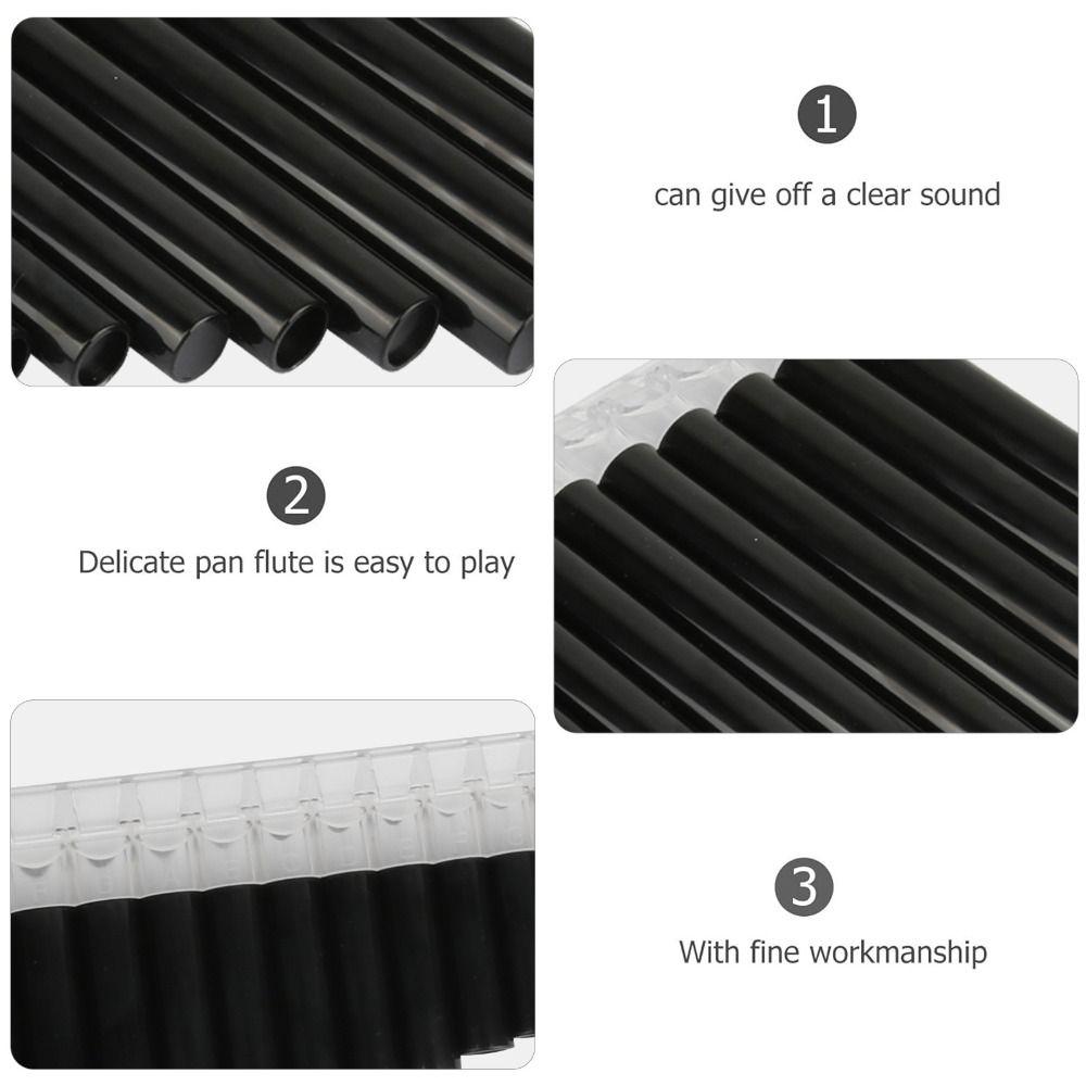 18 Pipes Pan Flute Portable Wind Instrument Beginner Friendly C Scale Panpipe  Musical Performance