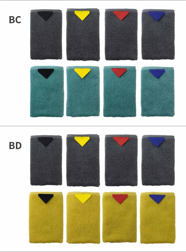 99 Towels Kuku Towel Imabari Towel Handkerchiefs Individually Wrapped Gift Hand Towels Imabari Colorful Bicolor Set Gift Wrapping CD Blue X [aso]