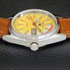 AUTOMATIC VINTAGE REFURBISHED SEIKO 5 6309A JAPAN MENS YELLOW WATCH A440864-4 Sk-a440864