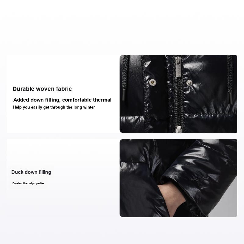 Jordan Women's Black Waterproof Fashion Versatile Hooded Down Jacket Outerwear Fv7144-010 Cm