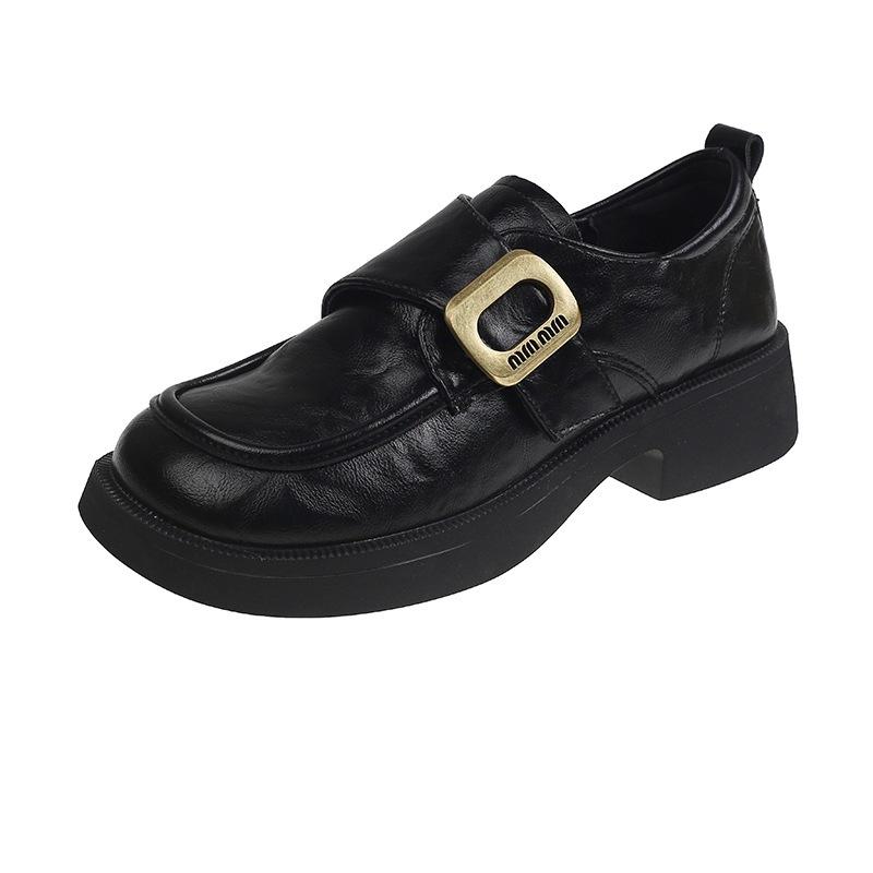 British style loafers women's 2025 autumn new height-increasing women's shoes thick heel platform small leather shoes versatile fashion single shoes