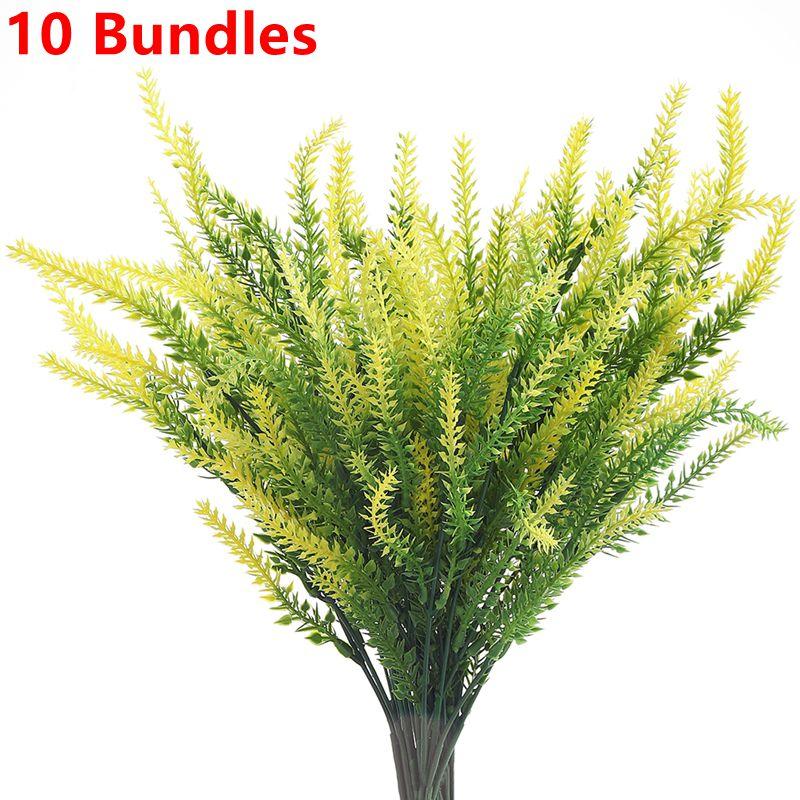5/10 Bundles Artificial Lavender Flowers Head Fake Flowers Home Room Table Decor Outdoors Garden Wedding Decor Outdoor Plants