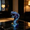 Adult Stress Relief Gadgets 3D Printed Snake Figurine, Realistic Serpent Sculpture, Nature Learning Toys Desk Decor, Educational Wildlife Toy for Kids