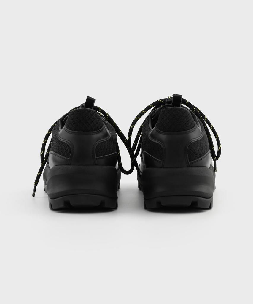 Awesomebee Skar Leather Sneakers Vibram Sole Asb603Bk