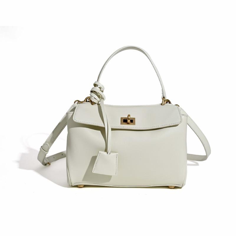 New Leather Tote Bag Women's Large-capacity Shoulder Messenger Bag Commuter Underarm Bag Versatile Light Luxury High-end Bag