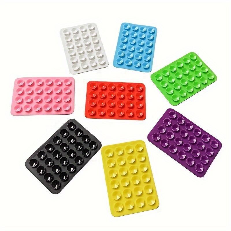 24 Silicone Suction Cups Phone Holder, Multi-Functional Square Phone Pad, Universal Silicone Suction Sticker