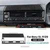 Real Soft Carbon Fiber Sticker For Mercedes Benz SL R129 1990-1994 1995 1996 1997 1998 1999 2000 2001 2002 Car Central Air Vent