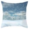 Christmas Snow Scene Series Pillowcases Home Sofa Pillowcase Car Cushion Covers Home Use