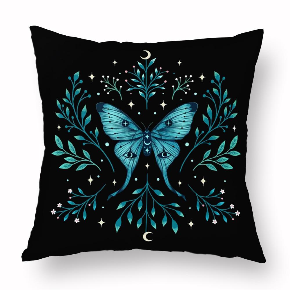 Magic Psychedelic Moon Pillowcase Decoration Room Aesthetics Butterfly Pillowcase Bedroom Living Room Home Decoration Pillowcase