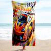 1PC Custom Name Car Art Print Beach Towel Highly Absorbent And Sand-Resistant Towel for Swimming, Pool, Yoga, And Travel Lightweight
