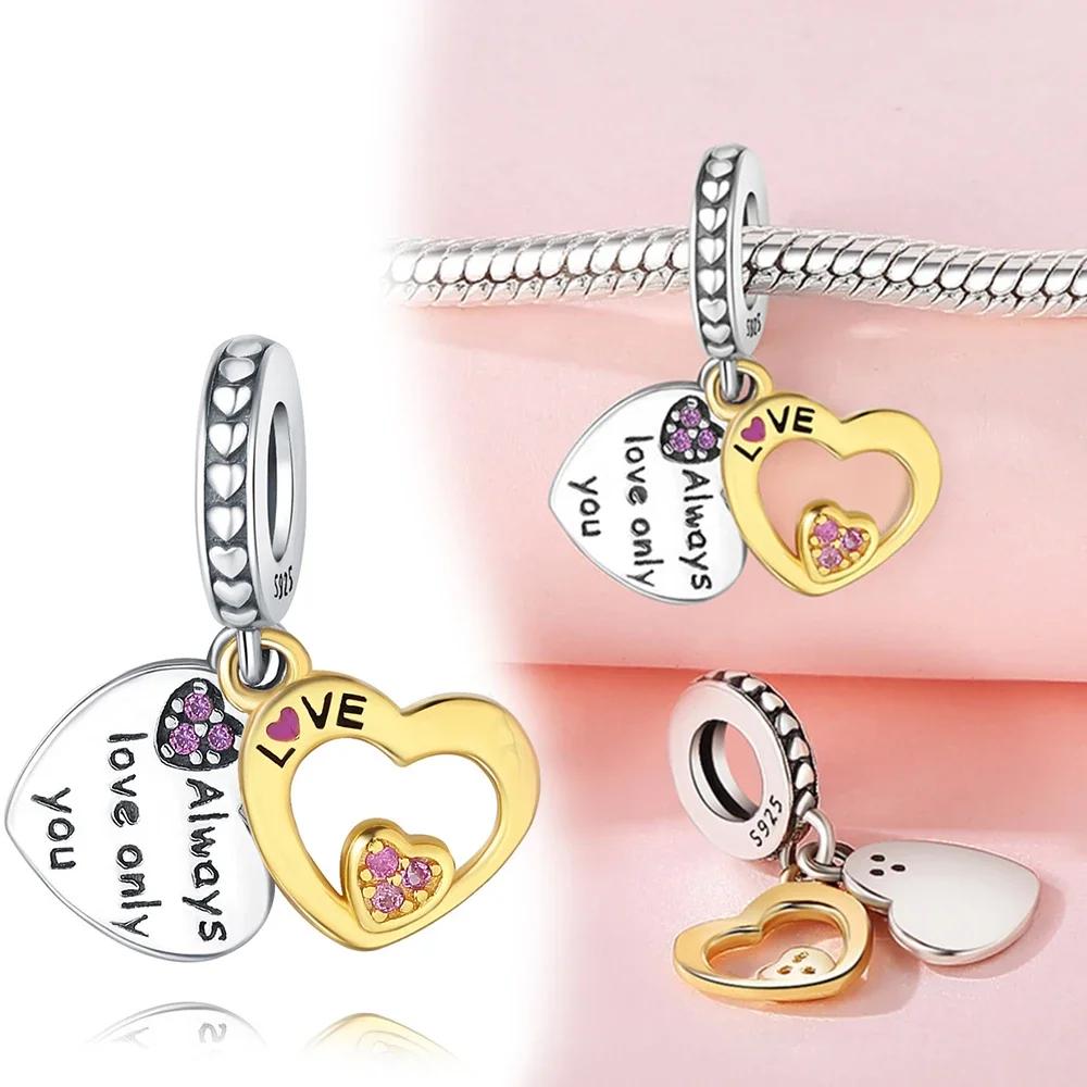 Kopparröd Kärlek Guld Kuvert Post Hänge Passar Original Damarmband Gör-det-själv Fint Smyckestillverkning Gåva