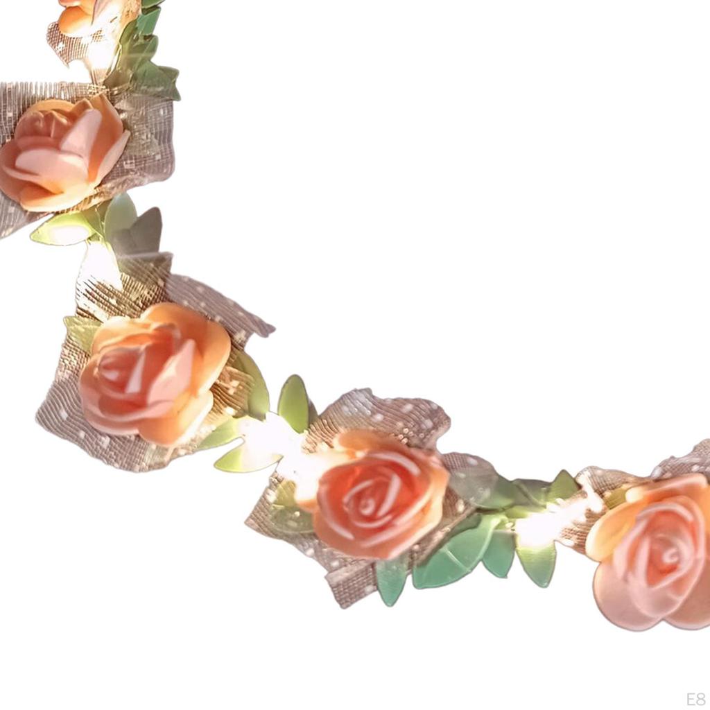Flower Headband Creative LED Floral for Dressing Up Night Market
