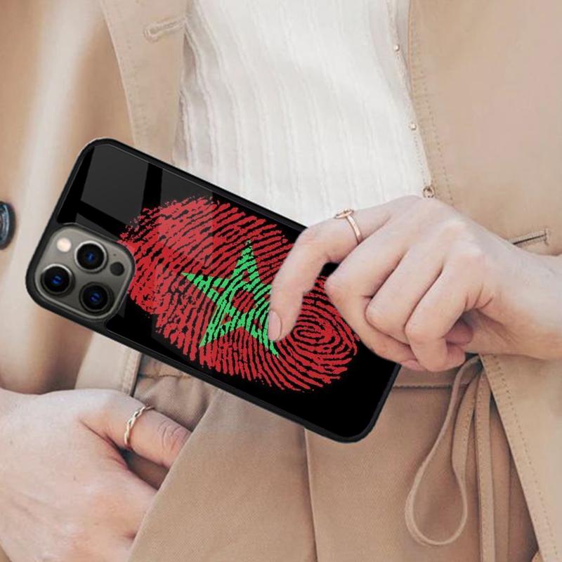 

Morocco Flag Coat Of Arms Magnetic Phone Case For APPLE iPhone 17 Air 16 14 13 12 Pro Max 15 Plus Wireless Charge MagSafe Cover iPhone 14