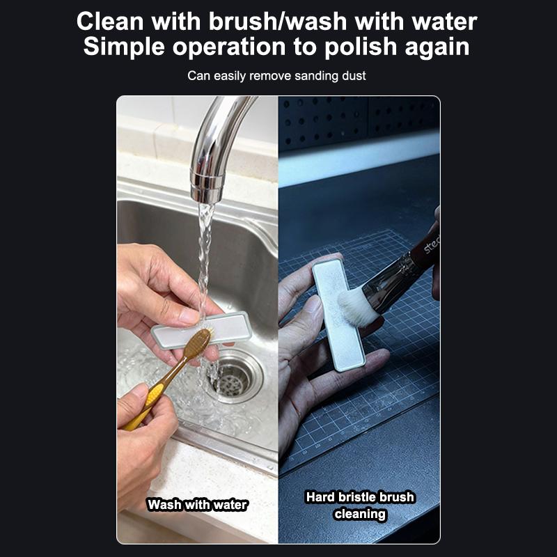 Vylepšený skleněný pilník Precision Washable File pro modely Gundam DIY odstraňování otřepů zrcadlové leštění malé rovné plochy brusný nástroj