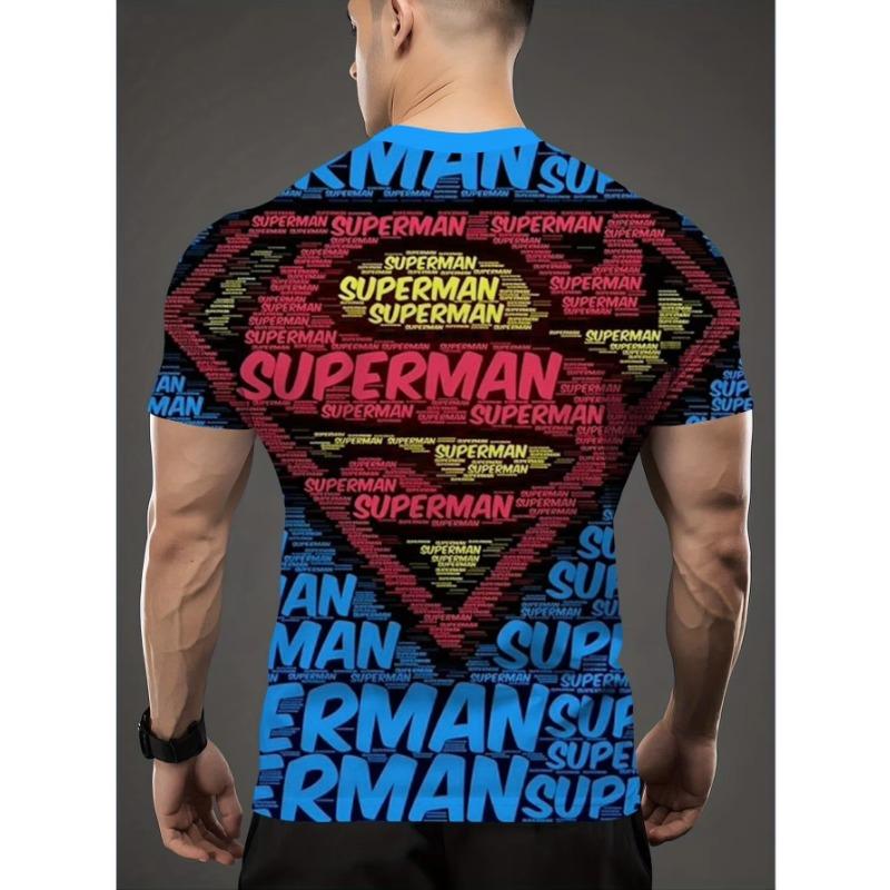 2026 Summer Disney New Men's Fashion Loose Avengers Printed Round Neck Short Sleeve T-shirt Casual Daily Top