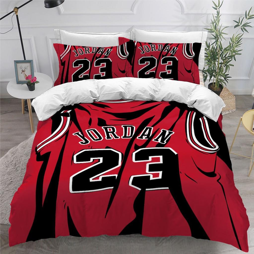 Bedding Four-Piece Set, Digital Printing Bedding, Football Basketball Quilt Cover Printing