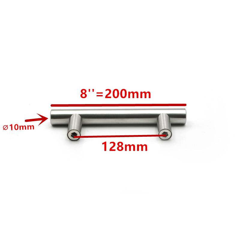 50mm-450mm Stainless Steel Kitchen Door Cabinet T Bar Handle Pull Knob Cabinet Knobs Furniture Handle Cupboard Drawer Handle