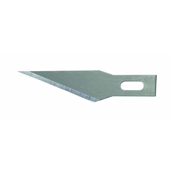 Carte de 5 Lames de scapel Hobby à angle aigu STANLEY - 0-11-412