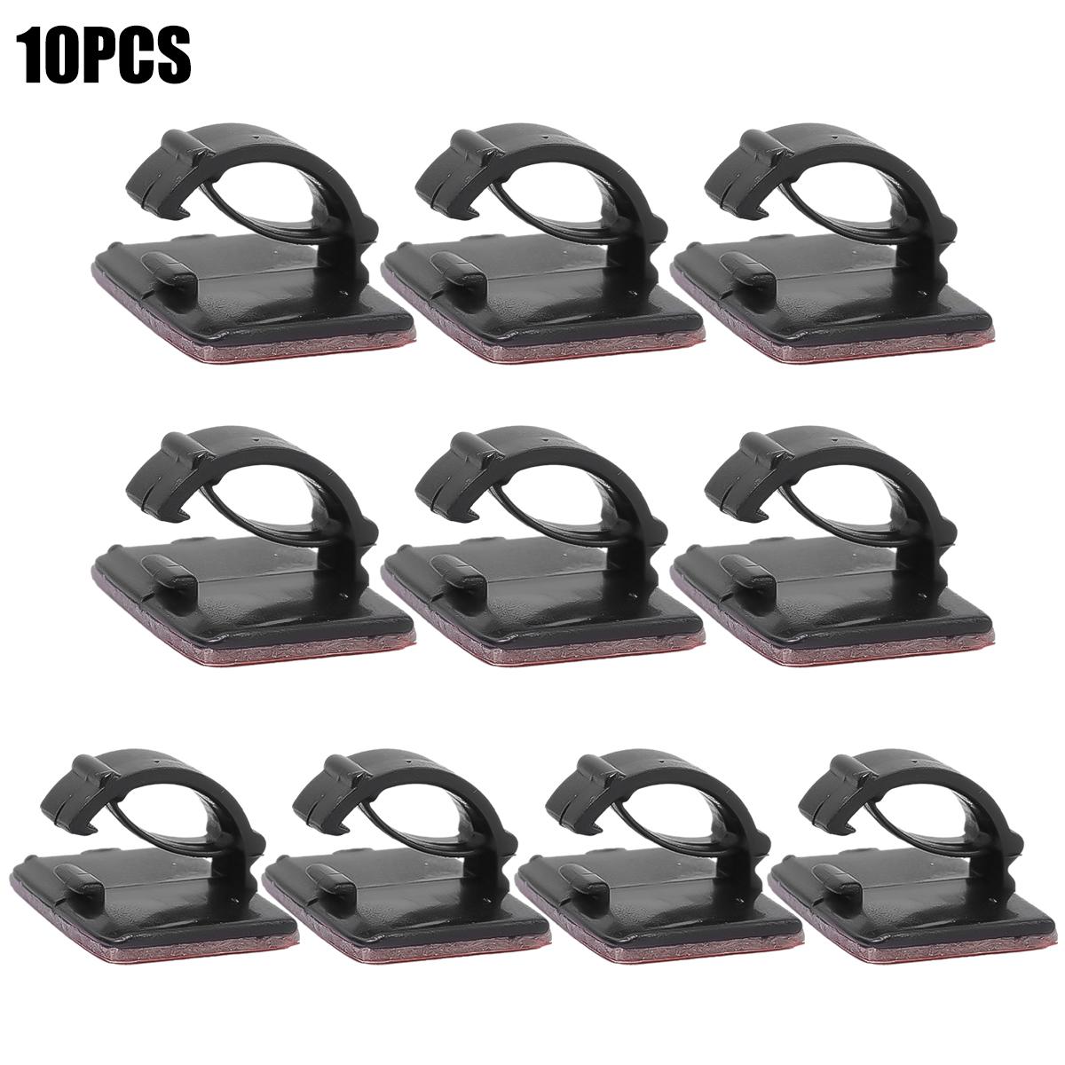 

10 шт. зажимов для кабеля для автомобильного видеорегистратора, органайзер для кабеля для автомобильного зарядного устройства телефона, держатель для кабеля, фиксатор USB-кабеля