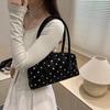 Yogodlns New Large Capacity Shoulder Bags Zipper Polka Dot Bowling Underarm Bags For Women Minimalist Shopper Handbag