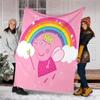 1pc Peppa Pig1 Theme Blanket - Digital Print, Polyester, Cozy for All Seasons, Perfect for Outdoor, Camping, and Travel