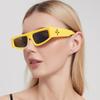 European and American Internet celebrity model rice nail sunglasses leaf legs men and women hip hop wind sunshade glasses fashion cat eye sunglasses