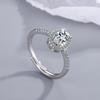 Copper Ring Zircon Shining For Women Cassic Wedding Jewelry Engagement Bands Fine Fashion Gift Party High Quality
