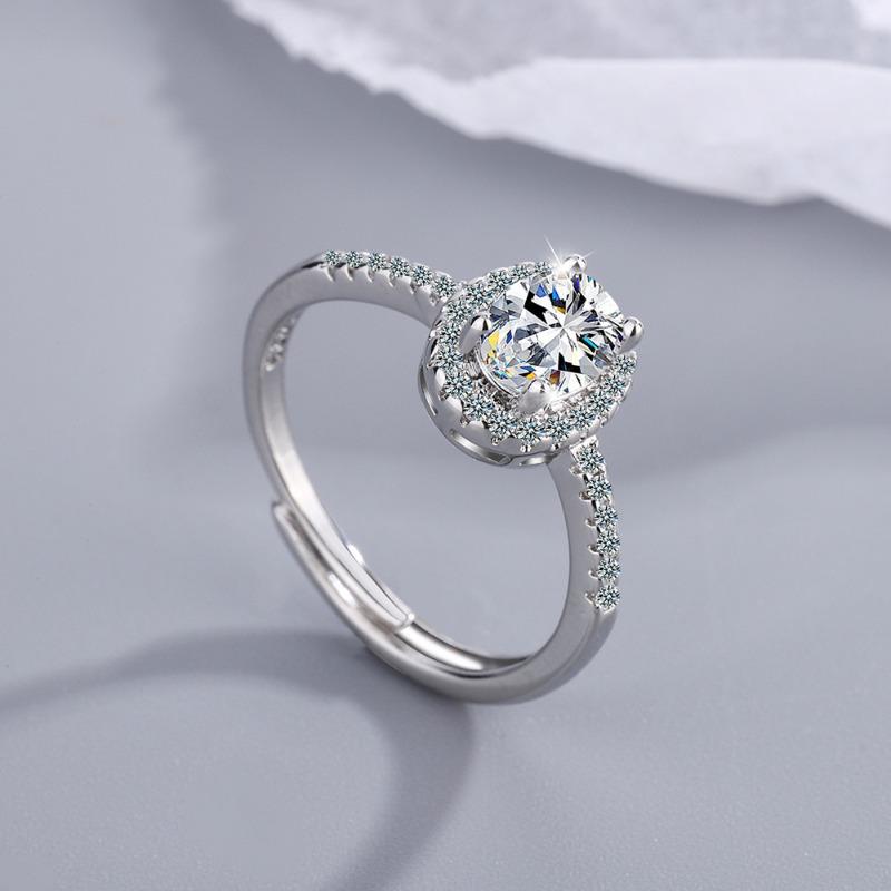 Copper Ring Zircon Shining For Women Cassic Wedding Jewelry Engagement Bands Fine Fashion Gift Party High Quality