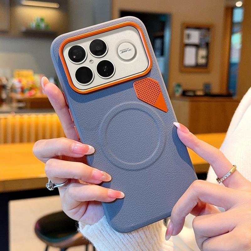 Custodia rigida in PU magnetica per ricarica wireless, cover posteriore protettiva per telefono Xiaomi POCO F8 Ultra, POCO F8 Pro, F8Ultra