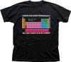 The Big Lebowski In My Element Periodic Table Black T-shirt 9117