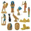 PVC Material Ancient Egypt Statues 12 Pieces Set Miniature Figurines Set  Home Decoration