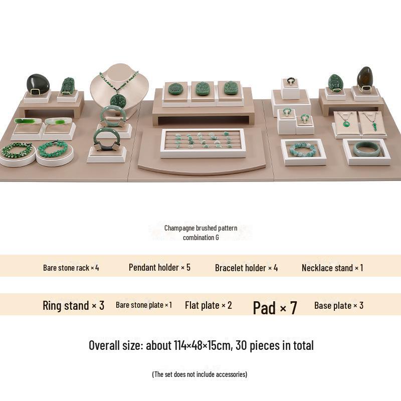 Jade Jewelry Display Stand for Earrings, Necklaces, and Bracelets