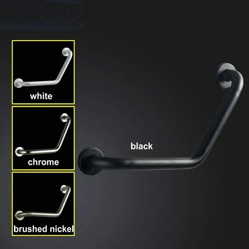 Bathroom bathtub black stainless steel armrest toilet handle Grab bar toilet elderly accessibility railing