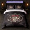 Nirvana Print 3Pcs Bedding Set Duvet Cover With Two Pillowcases Soft Bed Linen For Household Bedroom