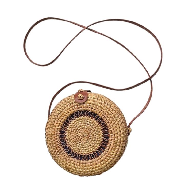 Handwoven Shoulder Bag Crossbody Bags Rattan Bag for Women Girl Vintage Handbag