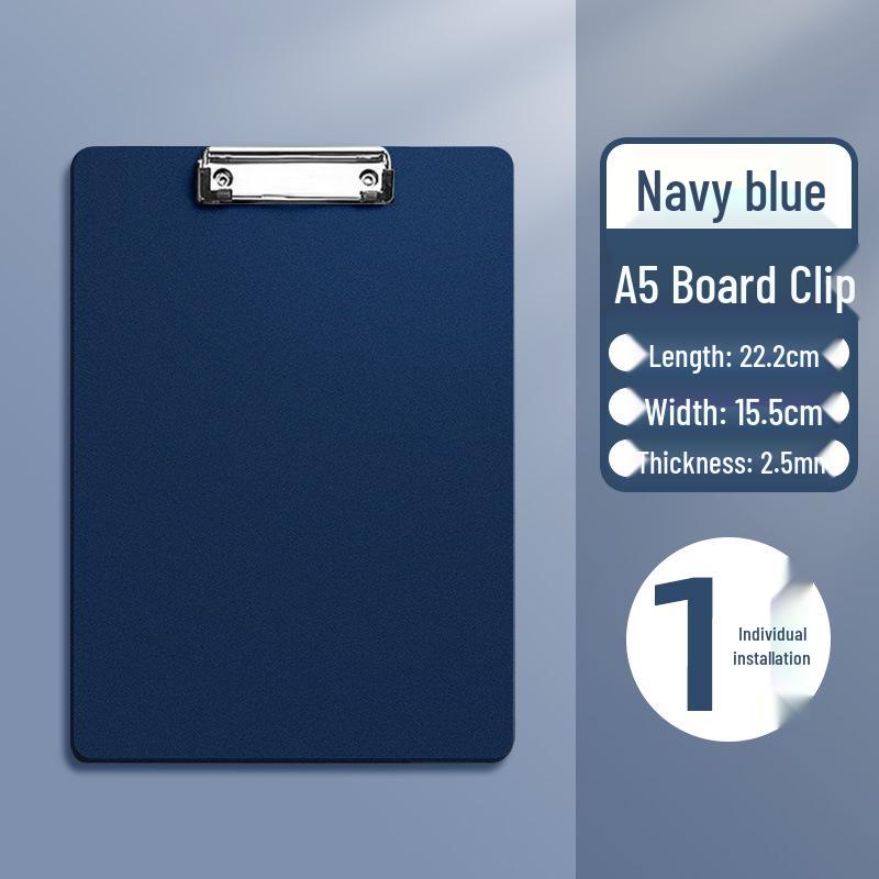 A4 Vertical Clipboard with Thickened PP Foam - Morandi Color for Office & Student Use